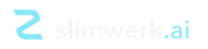 Slimwerk.ai logo voor een donkere achtergrond